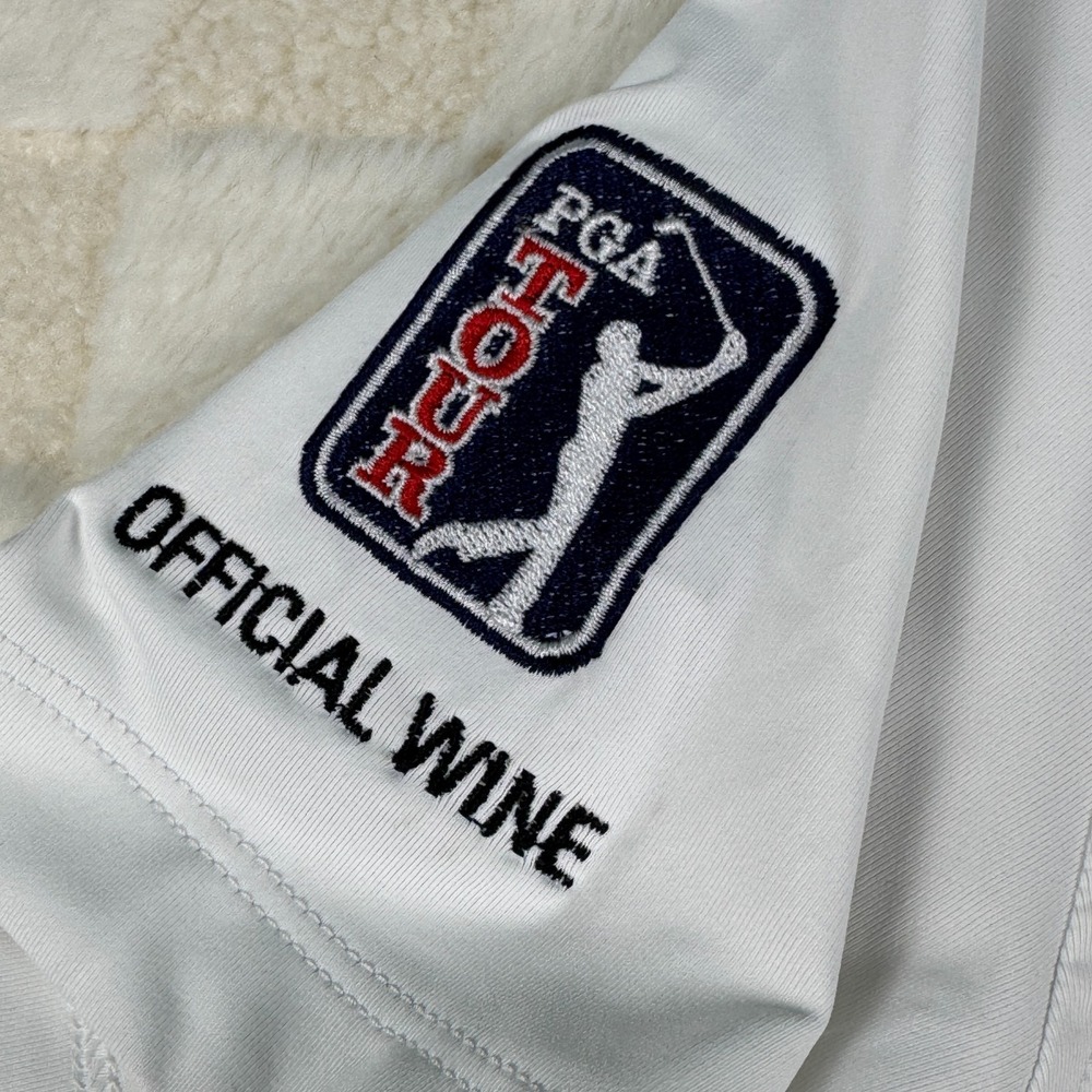 Peter Millar Women's PGA Tour Polo Size S White Meiomi Wine Official NWT - Picture 6 of 12